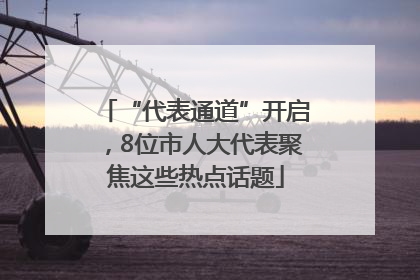 “代表通道”开启，8位市人大代表聚焦这些热点话题