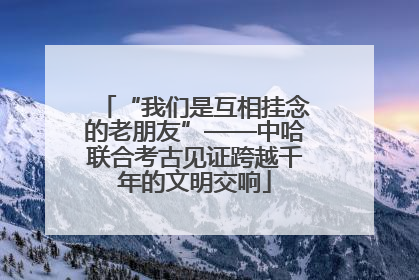 “我们是互相挂念的老朋友”——中哈联合考古见证跨越千年的文明交响