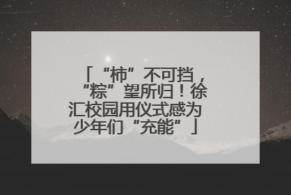 “柿”不可挡，“粽”望所归！徐汇校园用仪式感为少年们“充能”