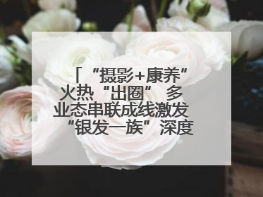 “摄影+康养”火热“出圈” 多业态串联成线激发“银发一族”深度游潜力