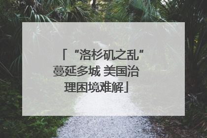 “洛杉矶之乱”蔓延多城 美国治理困境难解