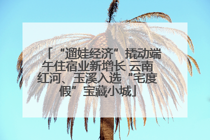 “遛娃经济”撬动端午住宿业新增长 云南红河、玉溪入选“宅度假”宝藏小城
