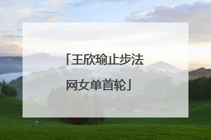 王欣瑜止步法网女单首轮