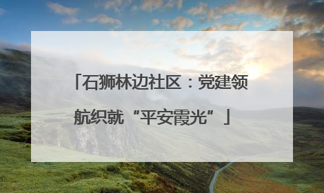 石狮林边社区：党建领航织就“平安霞光”