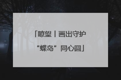 瞭望丨画出守护“蝶岛”同心圆