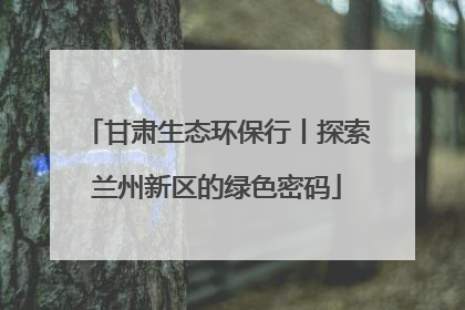 甘肃生态环保行丨探索兰州新区的绿色密码