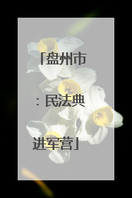 盘州市：民法典进军营