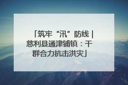 筑牢“汛”防线｜慈利县通津铺镇：干群合力抗击洪灾