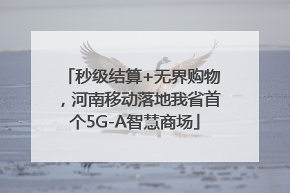 秒级结算+无界购物，河南移动落地我省首个5G-A智慧商场