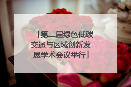 第二届绿色低碳交通与区域创新发展学术会议举行