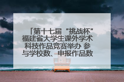 第十七届“挑战杯”福建省大学生课外学术科技作品竞赛举办 参与学校数、申报作品数创历史新高