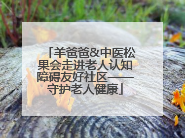 羊爸爸&中医松果会走进老人认知障碍友好社区——守护老人健康
