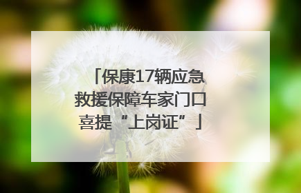 保康17辆应急救援保障车家门口喜提“上岗证”