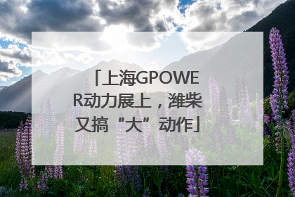 上海GPOWER动力展上，潍柴又搞“大”动作