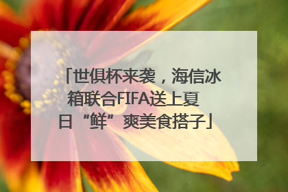 世俱杯来袭，海信冰箱联合FIFA送上夏日“鲜”爽美食搭子