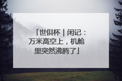 世俱杯｜闲记：万米高空上，机舱里突然沸腾了