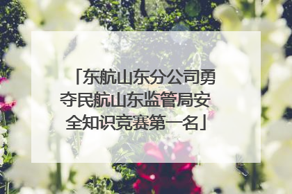 东航山东分公司勇夺民航山东监管局安全知识竞赛第一名