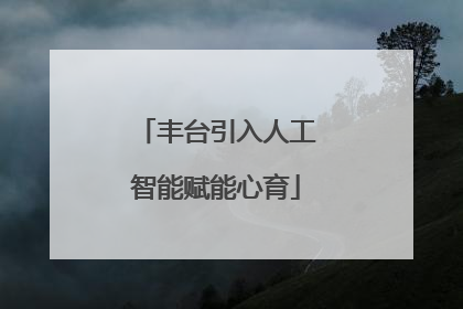 丰台引入人工智能赋能心育