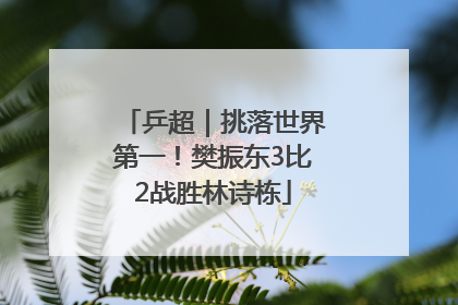 乒超｜挑落世界第一！樊振东3比2战胜林诗栋