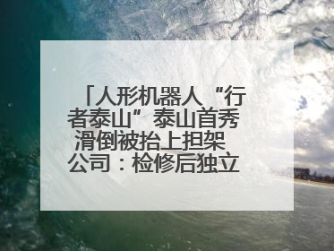 人形机器人“行者泰山”泰山首秀滑倒被抬上担架 公司：检修后独立下山 测试就是为暴露问题