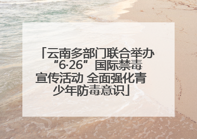 云南多部门联合举办“6·26”国际禁毒宣传活动 全面强化青少年防毒意识