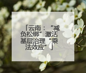 云南：“减负松绑”激活基层治理“乘法效应”