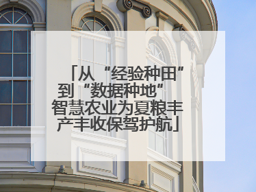 从“经验种田”到“数据种地” 智慧农业为夏粮丰产丰收保驾护航