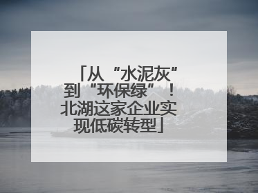 从“水泥灰”到“环保绿”！北湖这家企业实现低碳转型