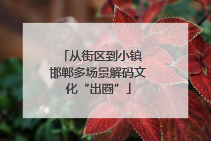 从街区到小镇 邯郸多场景解码文化“出圈”