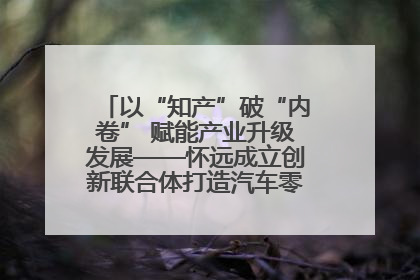 以“知产”破“内卷” 赋能产业升级发展——怀远成立创新联合体打造汽车零部件产业新高地