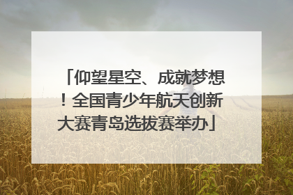 仰望星空、成就梦想！全国青少年航天创新大赛青岛选拔赛举办