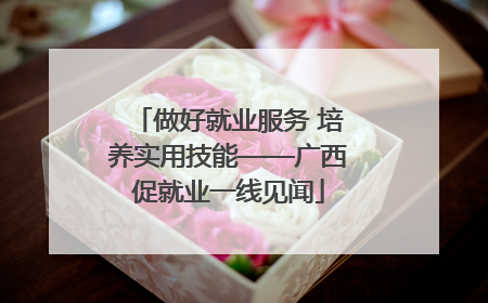 做好就业服务 培养实用技能——广西促就业一线见闻