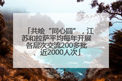 共绘“同心圆”，江苏和拉萨平均每年开展各层次交流200多批、近2000人次