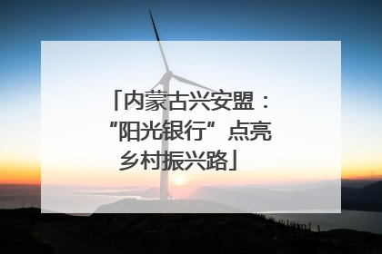 内蒙古兴安盟：“阳光银行”点亮乡村振兴路