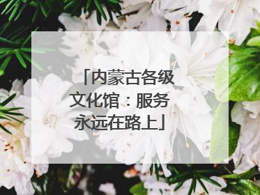 内蒙古各级文化馆：服务永远在路上