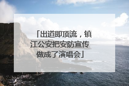 出道即顶流，镇江公安把安防宣传做成了演唱会