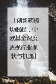 创新药板块崛起，中欧基金深度透视行业现状与机遇