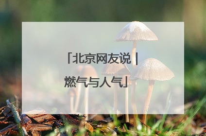 北京网友说｜燃气与人气