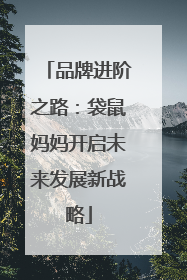品牌进阶之路：袋鼠妈妈开启未来发展新战略