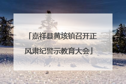 嘉祥县黄垓镇召开正风肃纪警示教育大会
