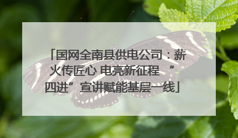 国网全南县供电公司：薪火传匠心 电亮新征程 “四进”宣讲赋能基层一线