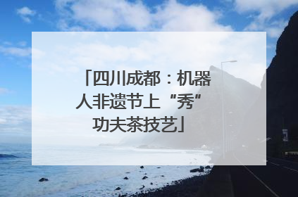 四川成都：机器人非遗节上“秀”功夫茶技艺