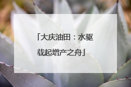 大庆油田：水驱载起增产之舟