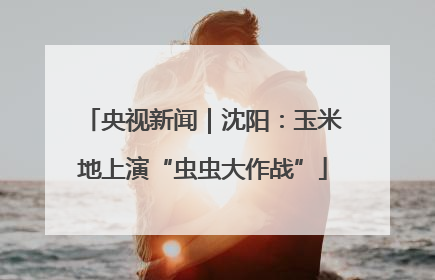 央视新闻｜沈阳：玉米地上演“虫虫大作战”