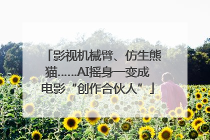 影视机械臂、仿生熊猫……AI摇身一变成电影“创作合伙人”
