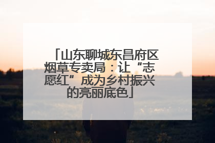 山东聊城东昌府区烟草专卖局：让“志愿红”成为乡村振兴的亮丽底色