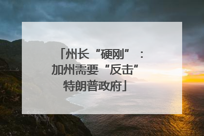 州长“硬刚”：加州需要“反击”特朗普政府