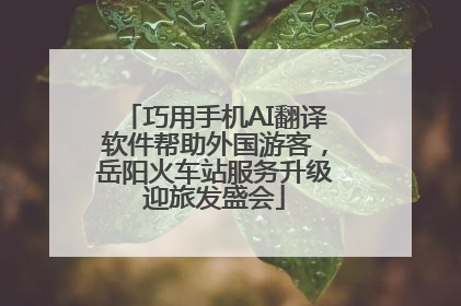 巧用手机AI翻译软件帮助外国游客，岳阳火车站服务升级迎旅发盛会