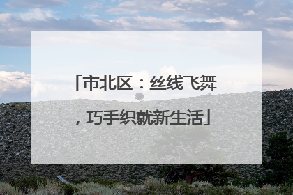 市北区：丝线飞舞，巧手织就新生活