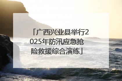 广西兴业县举行2025年防汛应急抢险救援综合演练